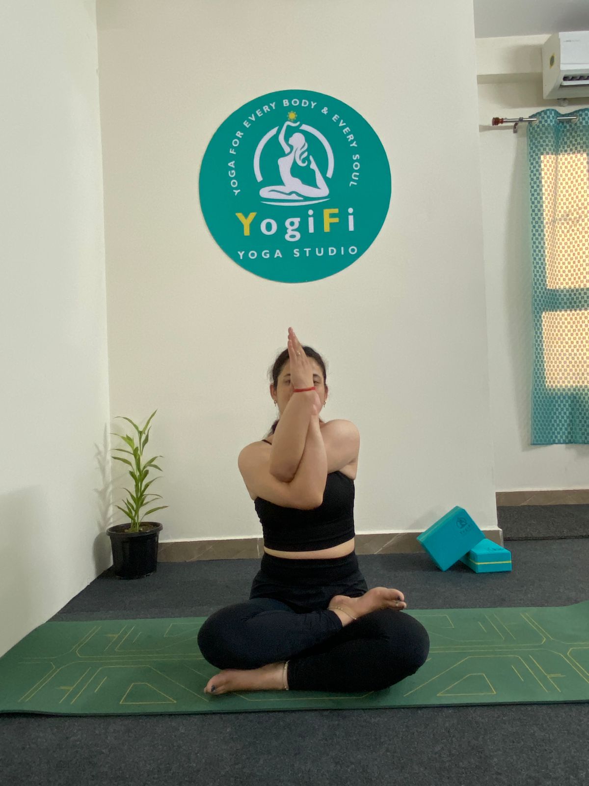 A Yoga pose of YogiFi Yoga Instructor